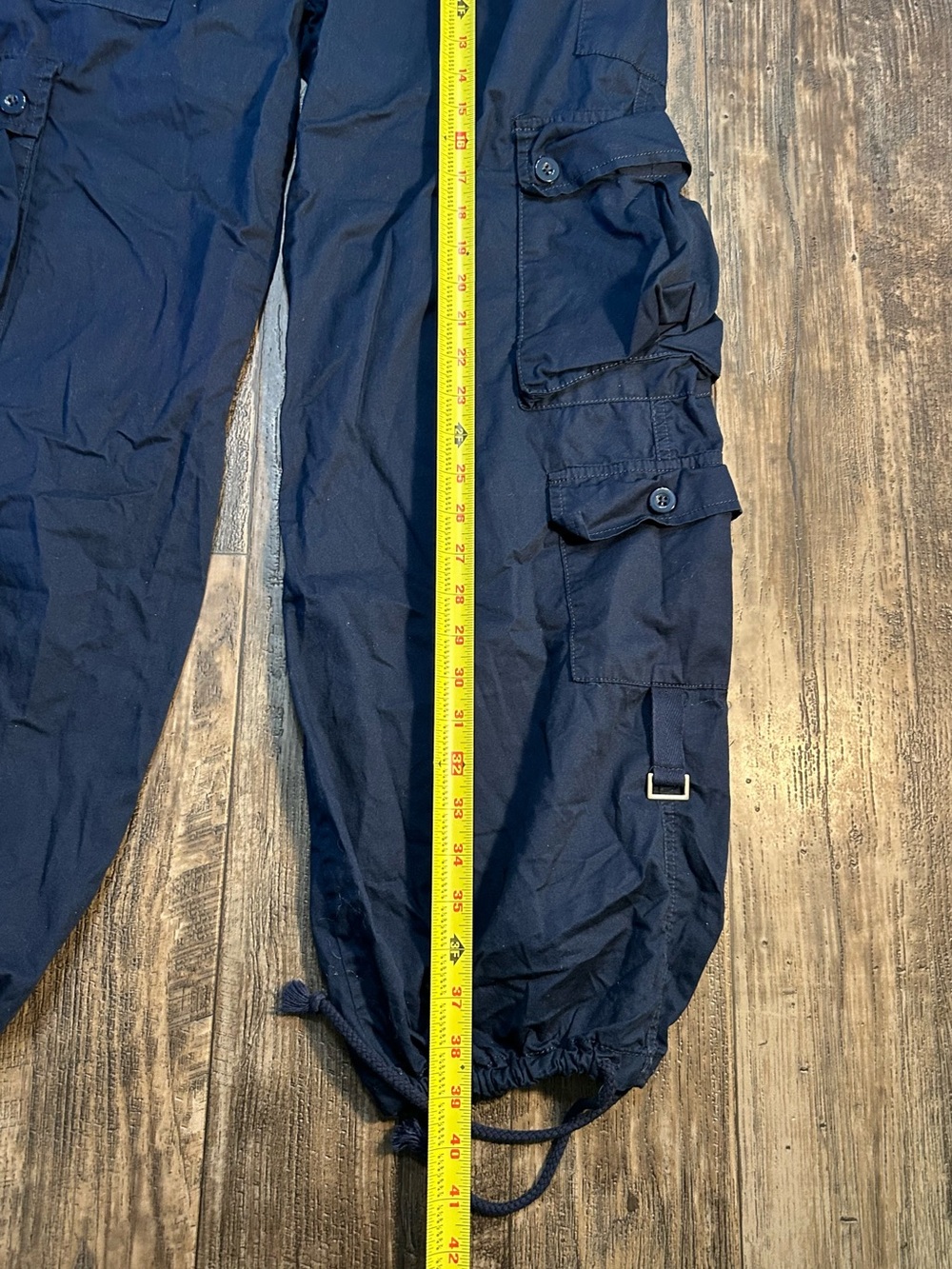 Angel Kiss Navy Cargo Pants with Utility Pockets - Picture 5 of 8